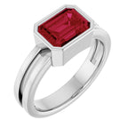 Bezel-Set Solitaire Ring