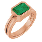 Bezel-Set Solitaire Ring