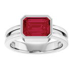 Bezel-Set Solitaire Ring