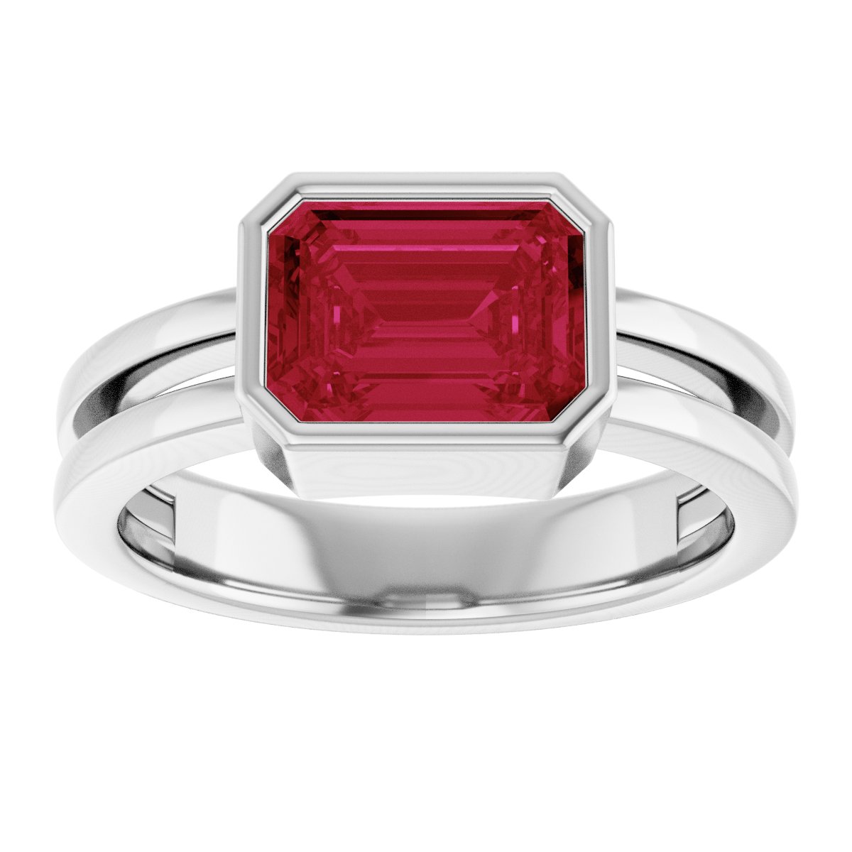 Bezel-Set Solitaire Ring