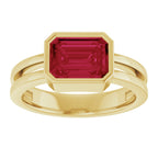 Bezel-Set Solitaire Ring