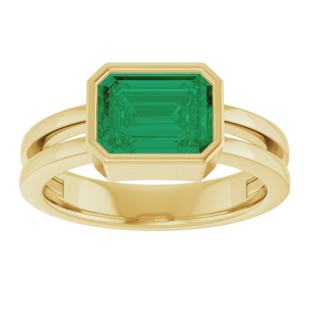 Bezel-Set Solitaire Ring