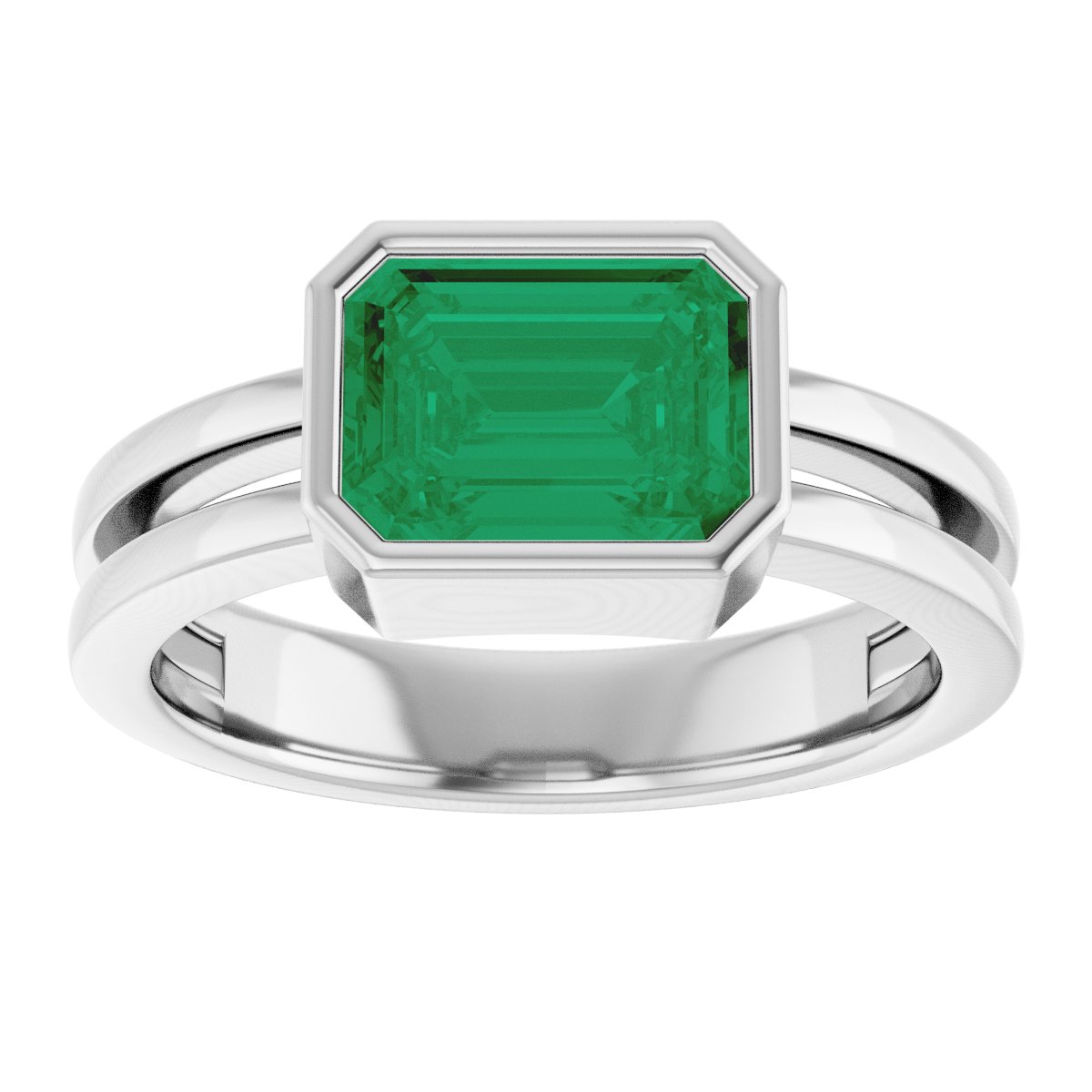 Bezel-Set Solitaire Ring