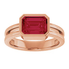 Bezel-Set Solitaire Ring