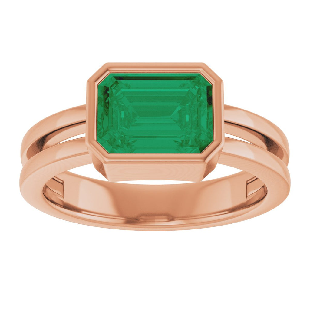 Bezel-Set Solitaire Ring