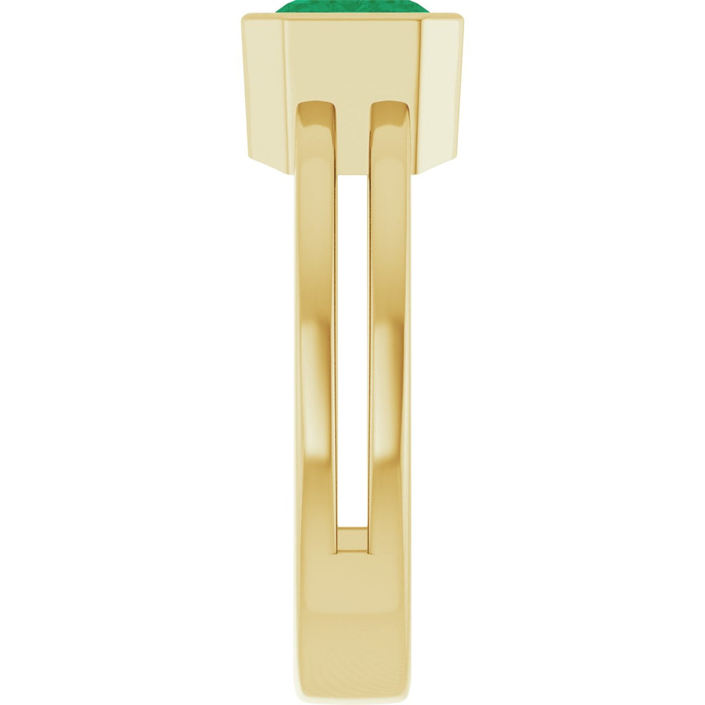 Bezel-Set Solitaire Ring