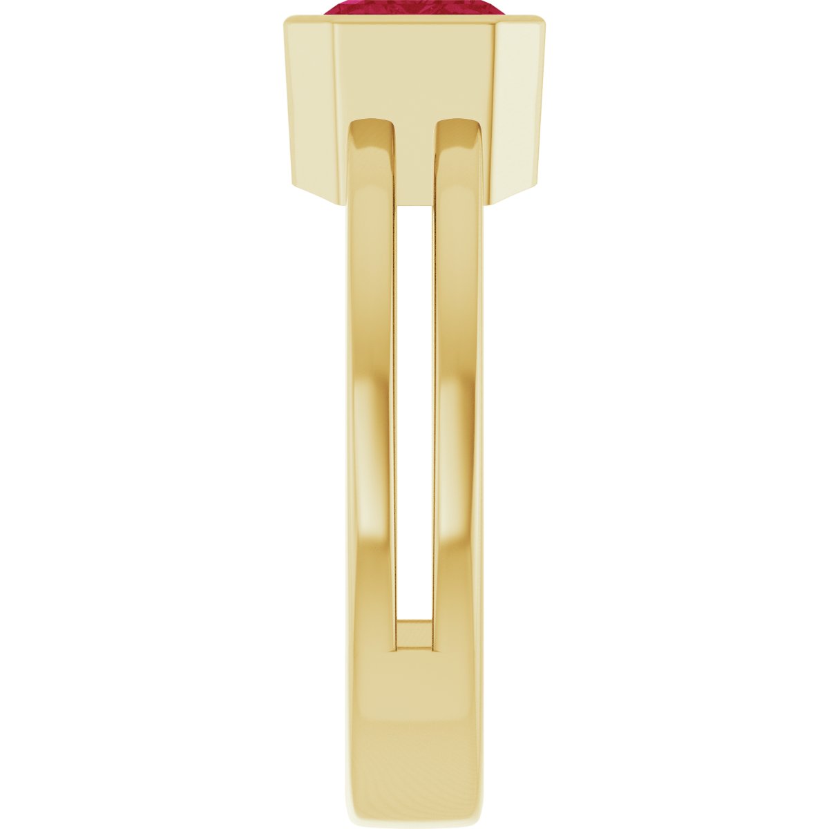 Bezel-Set Solitaire Ring