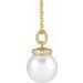 Hidden Halo-Style Pearl Necklace or Pendant