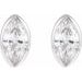 Marquise Bezel-Set Stud Earrings