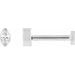 Marquise Bezel-Set Stud Earrings