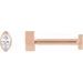 Marquise Bezel-Set Stud Earrings