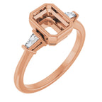 Bezel-Set Engagement Ring