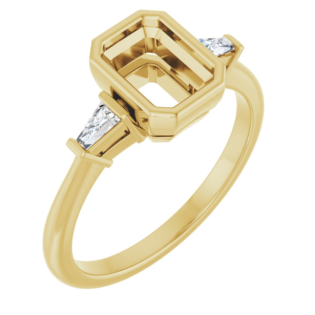 Bezel-Set Engagement Ring