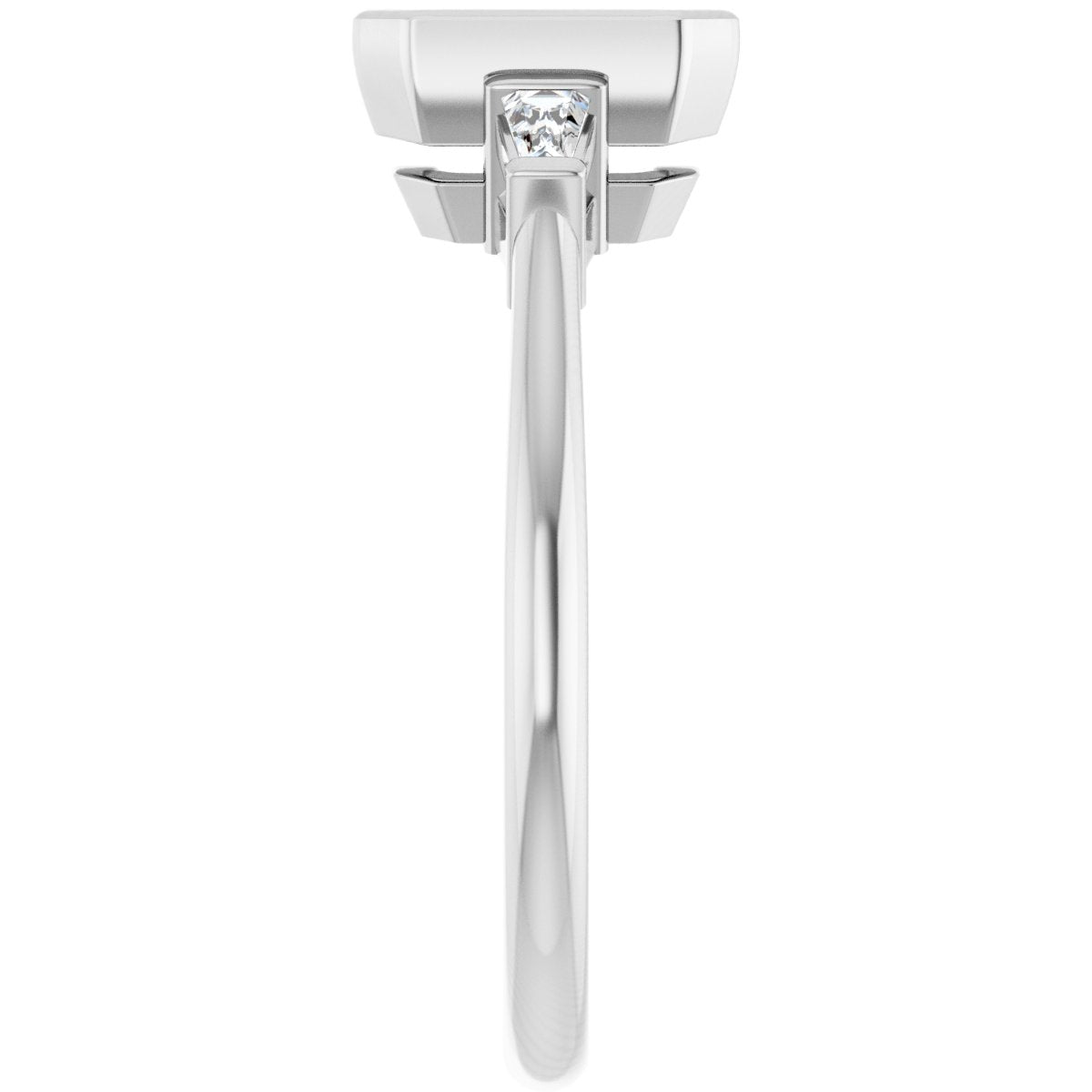 Bezel-Set Engagement Ring