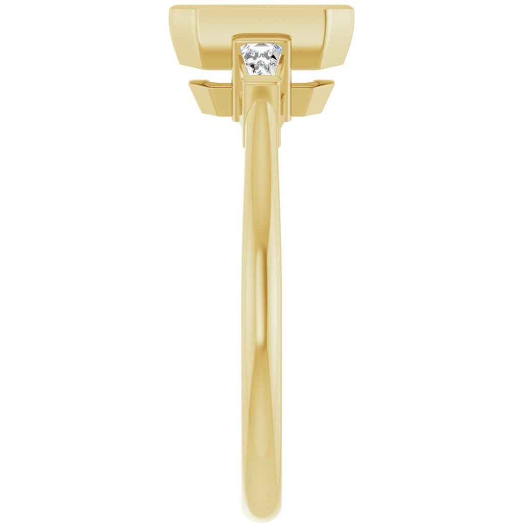 Bezel-Set Engagement Ring