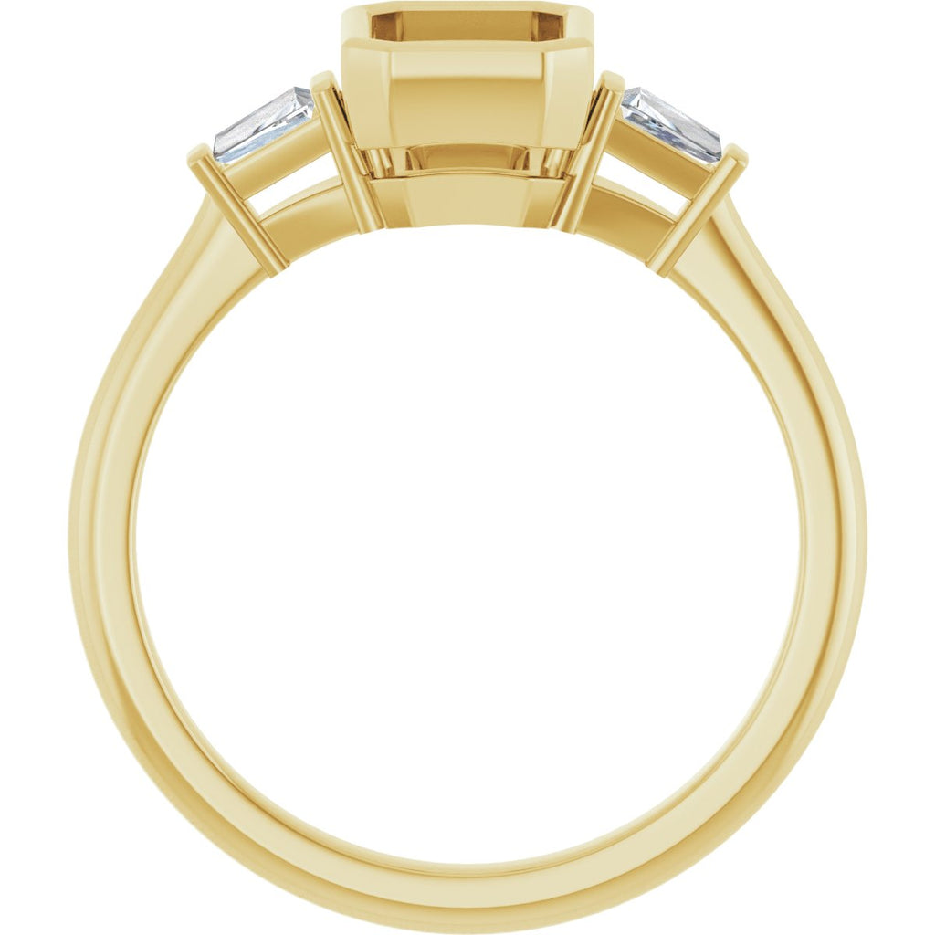 Bezel-Set Engagement Ring