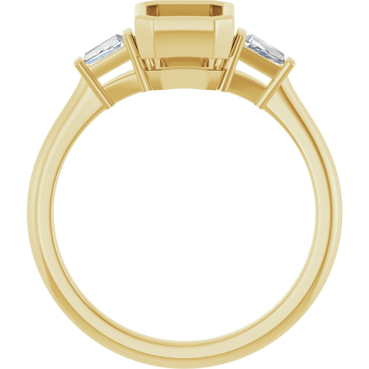 Bezel-Set Engagement Ring