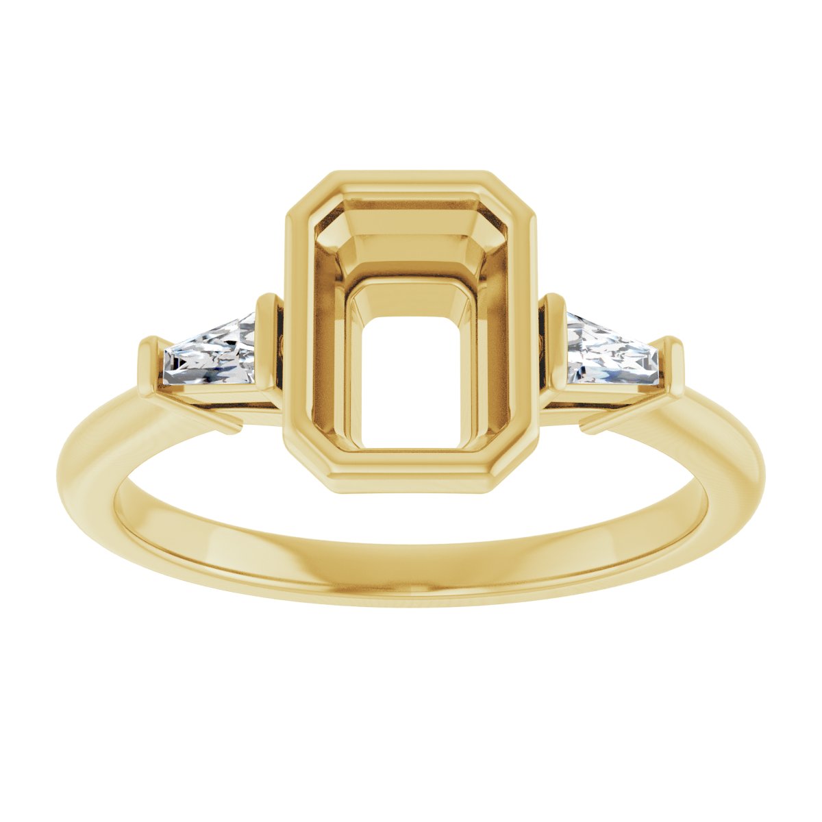 Bezel-Set Engagement Ring