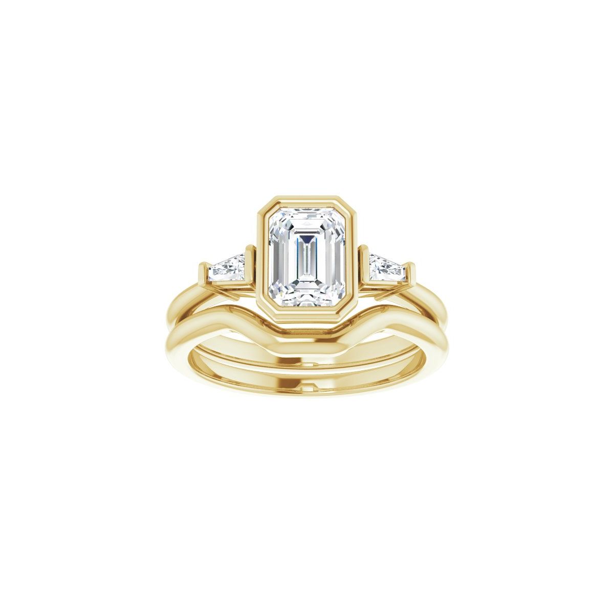 Bezel-Set Engagement Ring