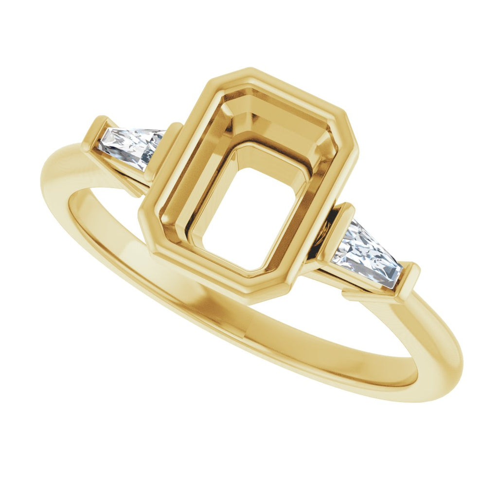 Bezel-Set Engagement Ring
