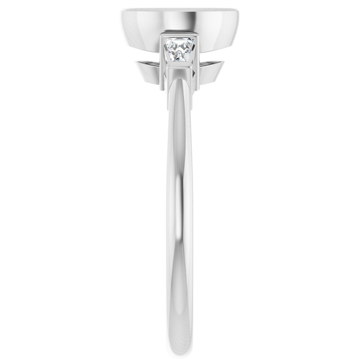 Bezel-Set Engagement Ring