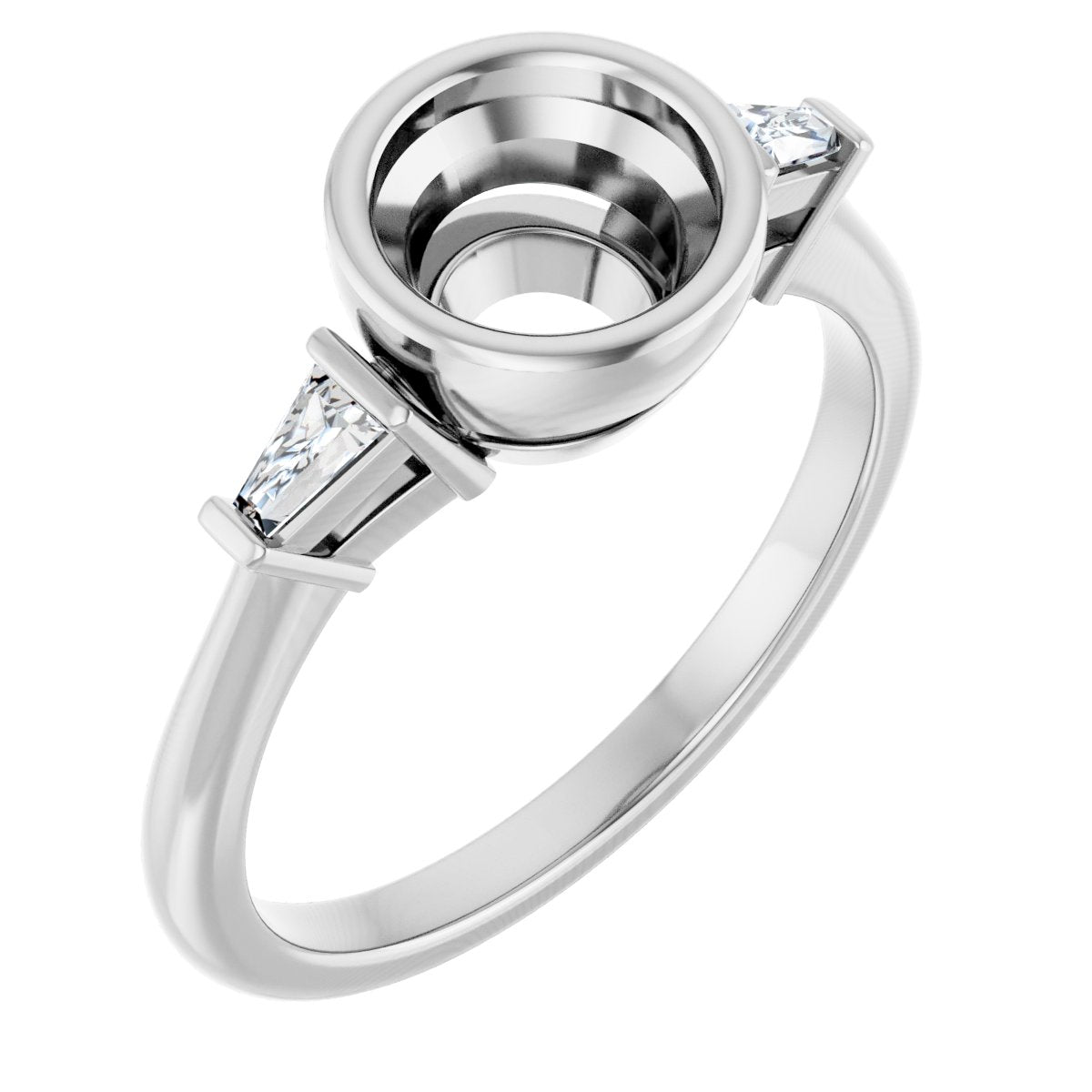 Bezel-Set Engagement Ring