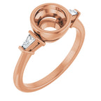 Bezel-Set Engagement Ring