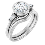 Bezel-Set Engagement Ring