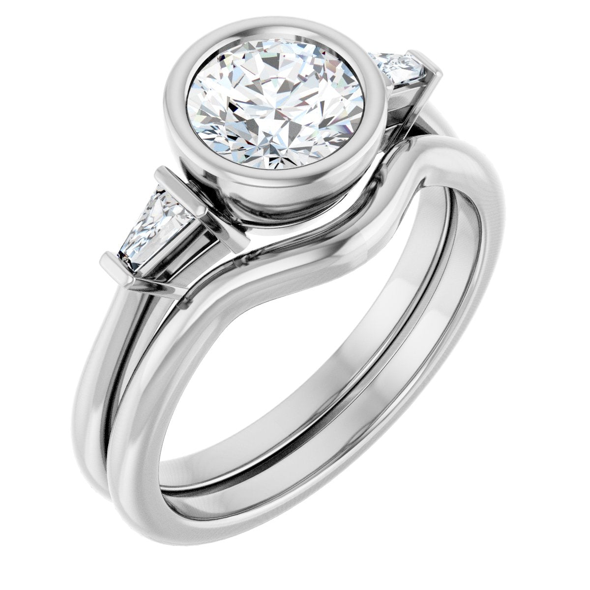 Bezel-Set Engagement Ring