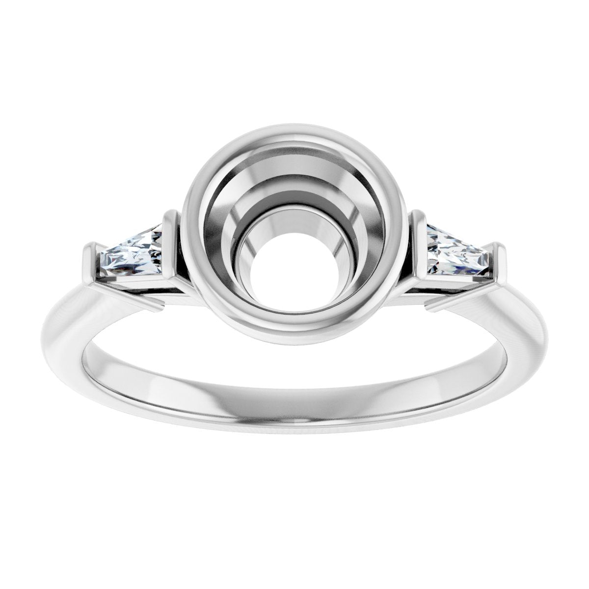 Bezel-Set Engagement Ring