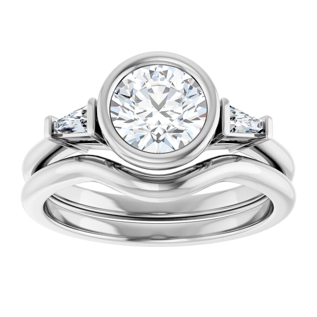 Bezel-Set Engagement Ring