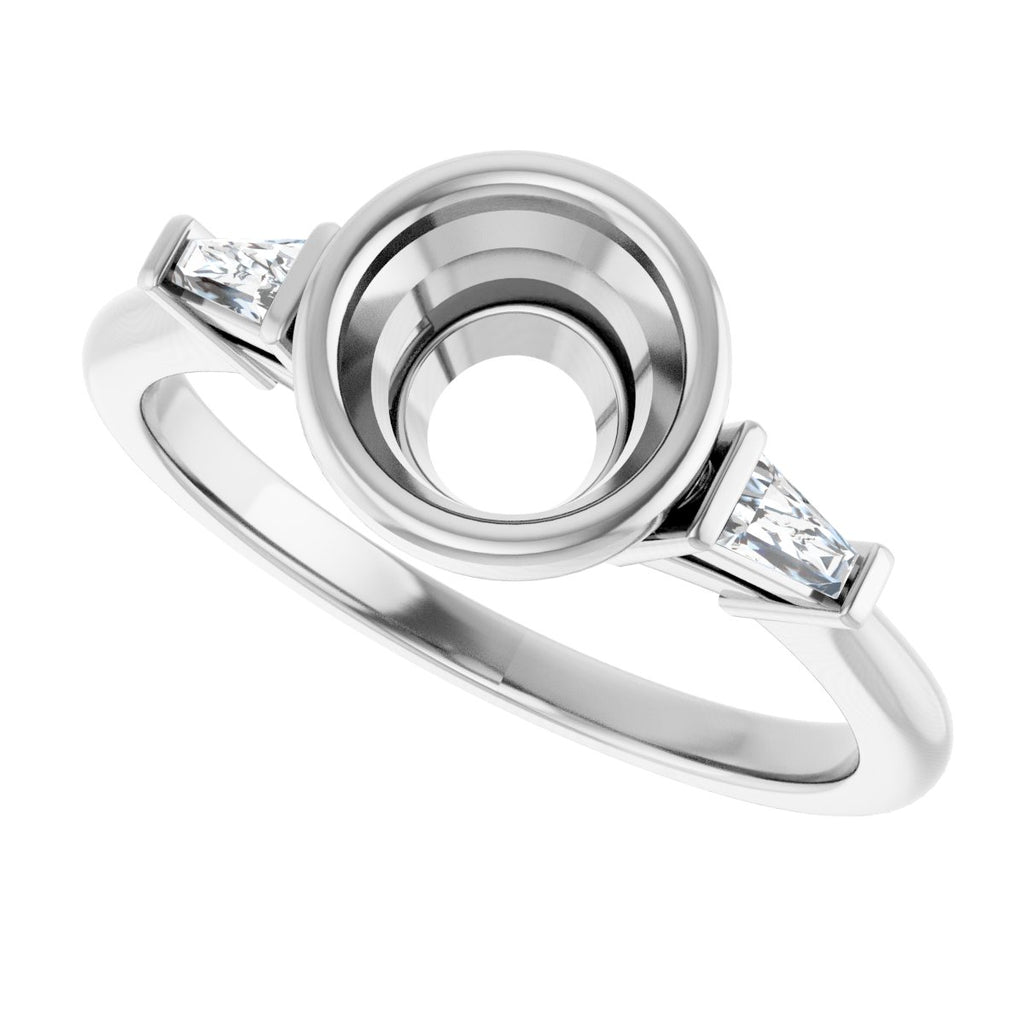 Bezel-Set Engagement Ring