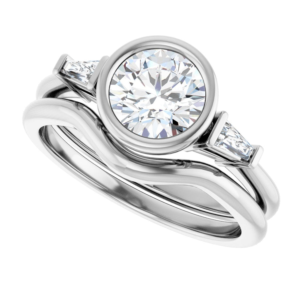 Bezel-Set Engagement Ring