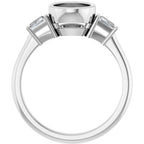 Bezel-Set Engagement Ring