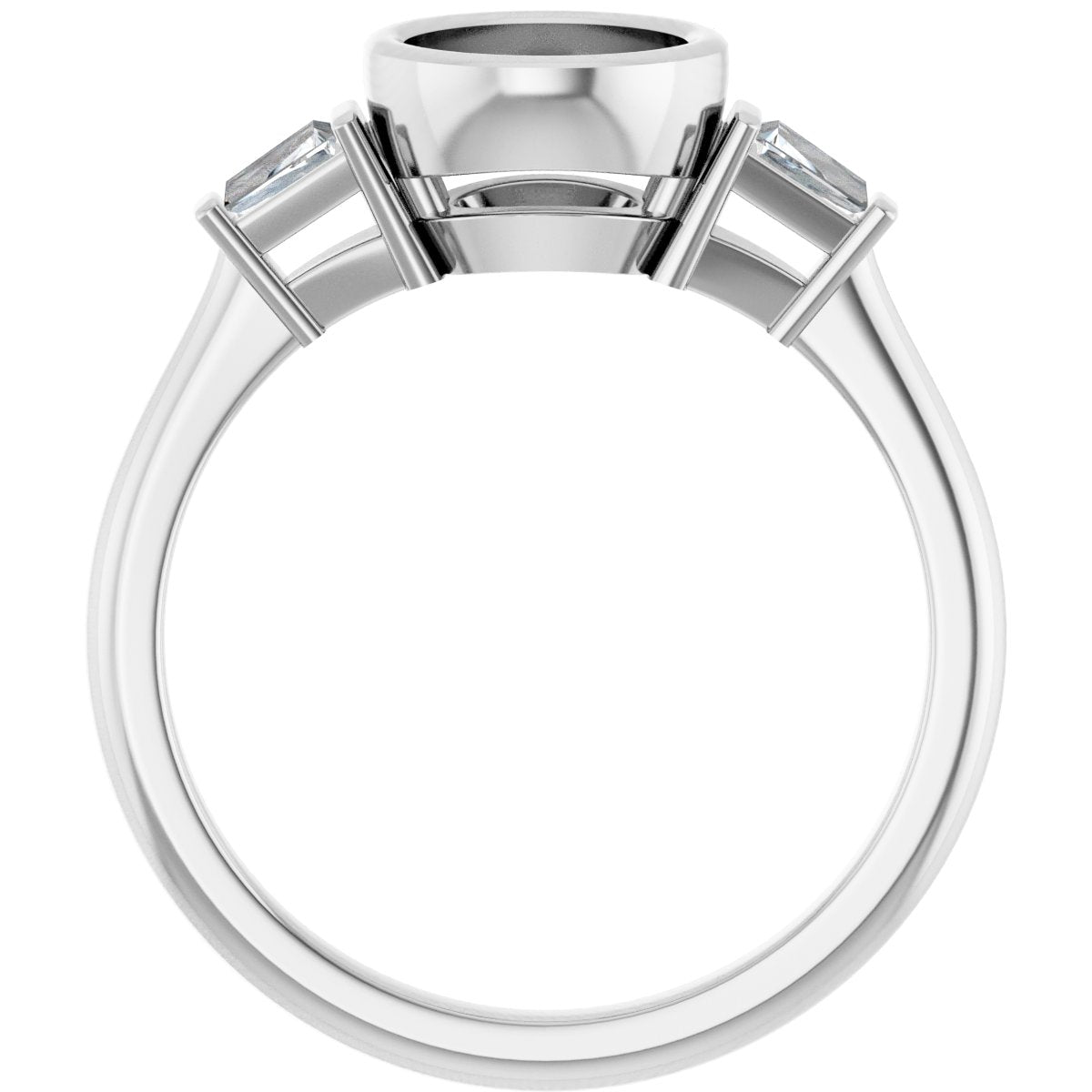 Bezel-Set Engagement Ring