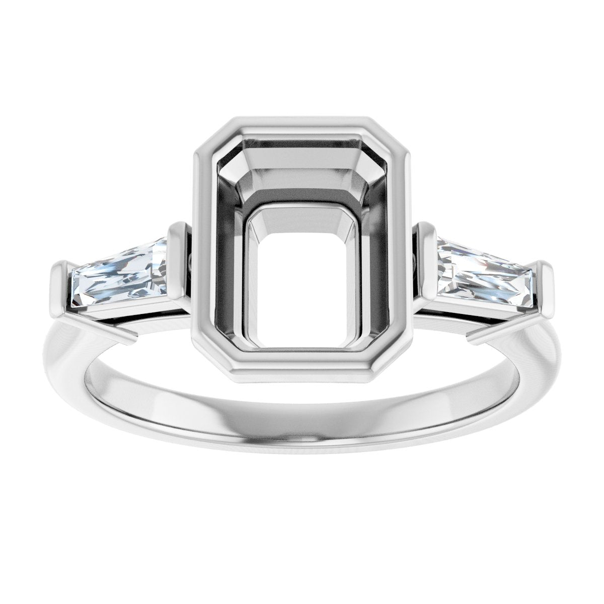Bezel-Set Engagement Ring