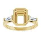 Bezel-Set Engagement Ring