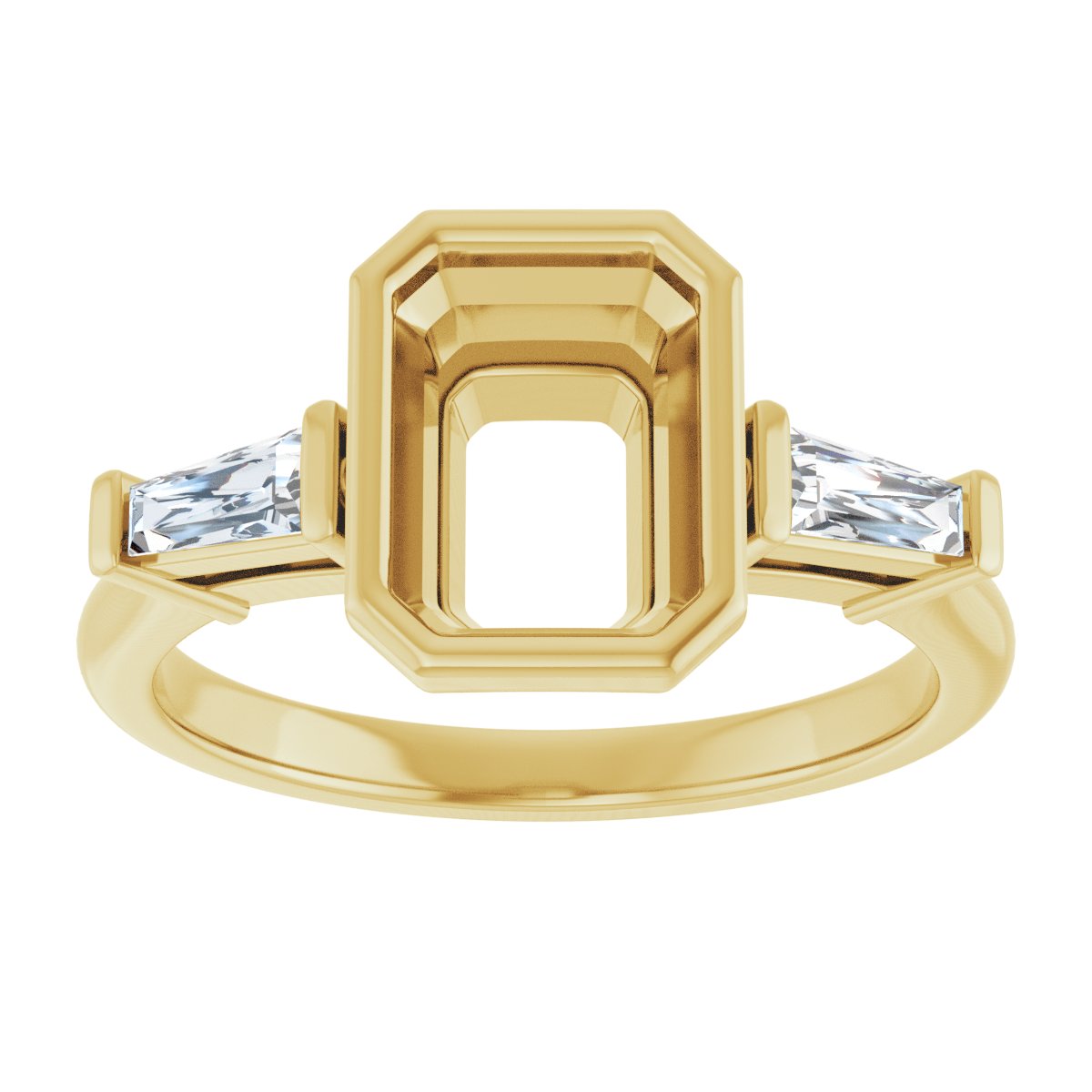 Bezel-Set Engagement Ring