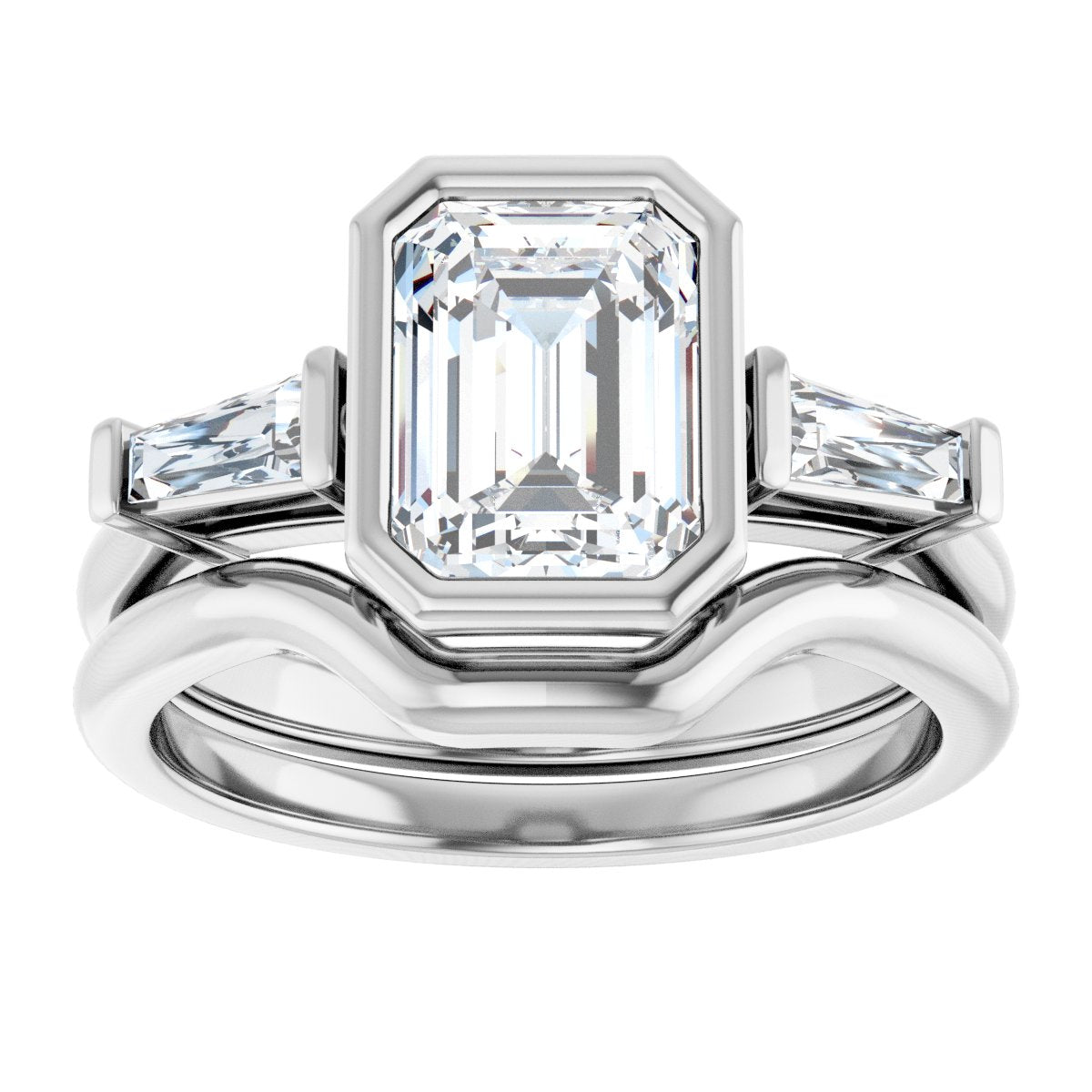 Bezel-Set Engagement Ring
