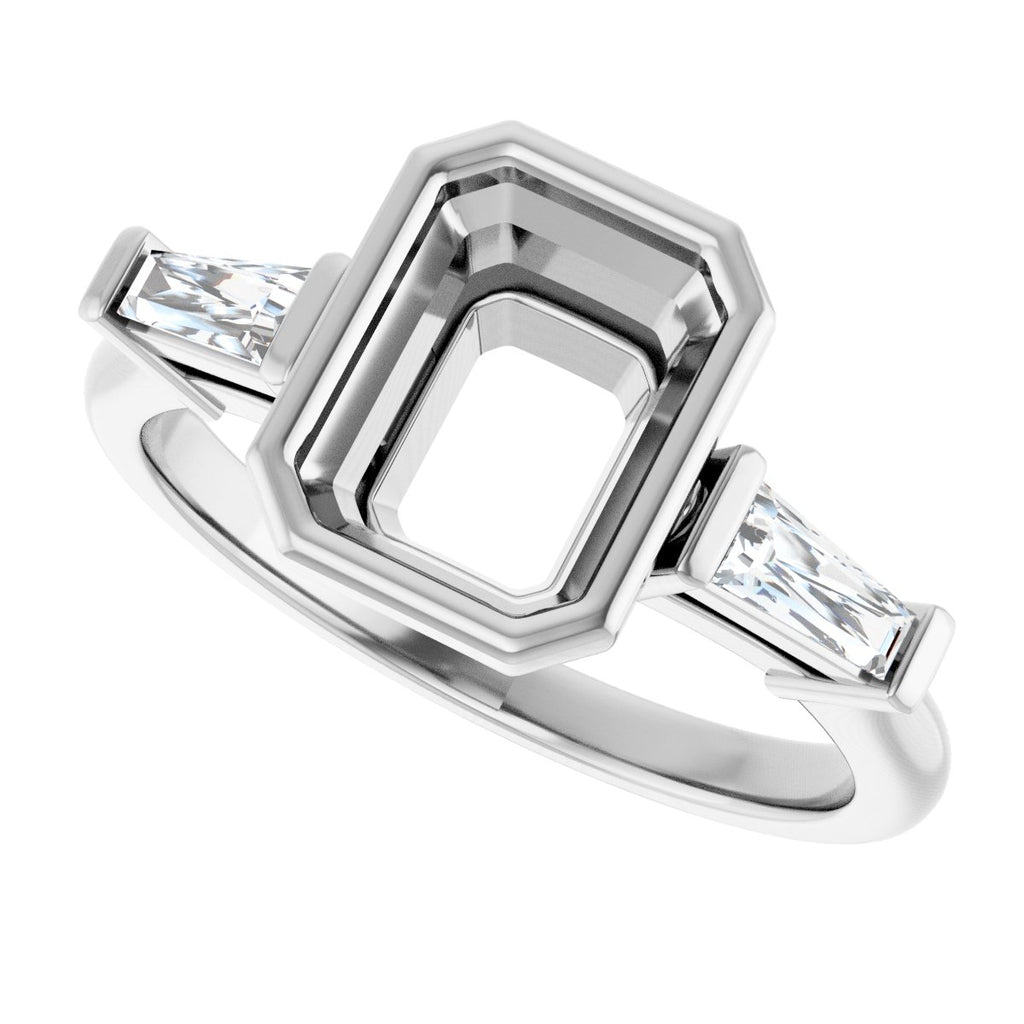 Bezel-Set Engagement Ring