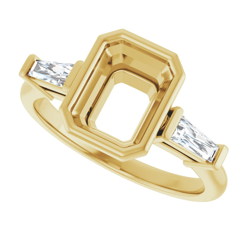 Bezel-Set Engagement Ring