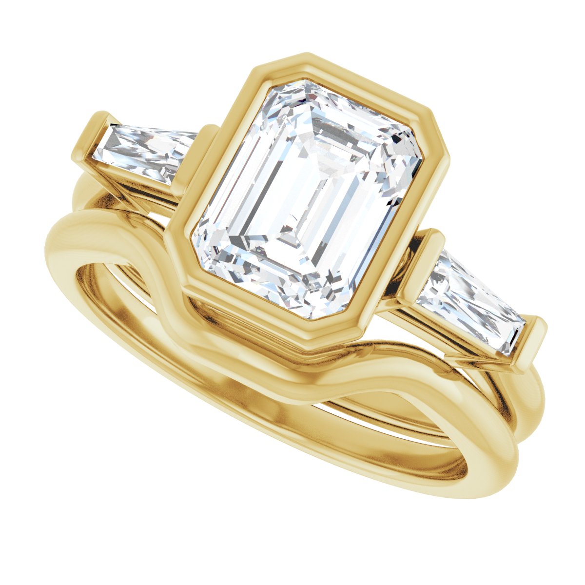 Bezel-Set Engagement Ring