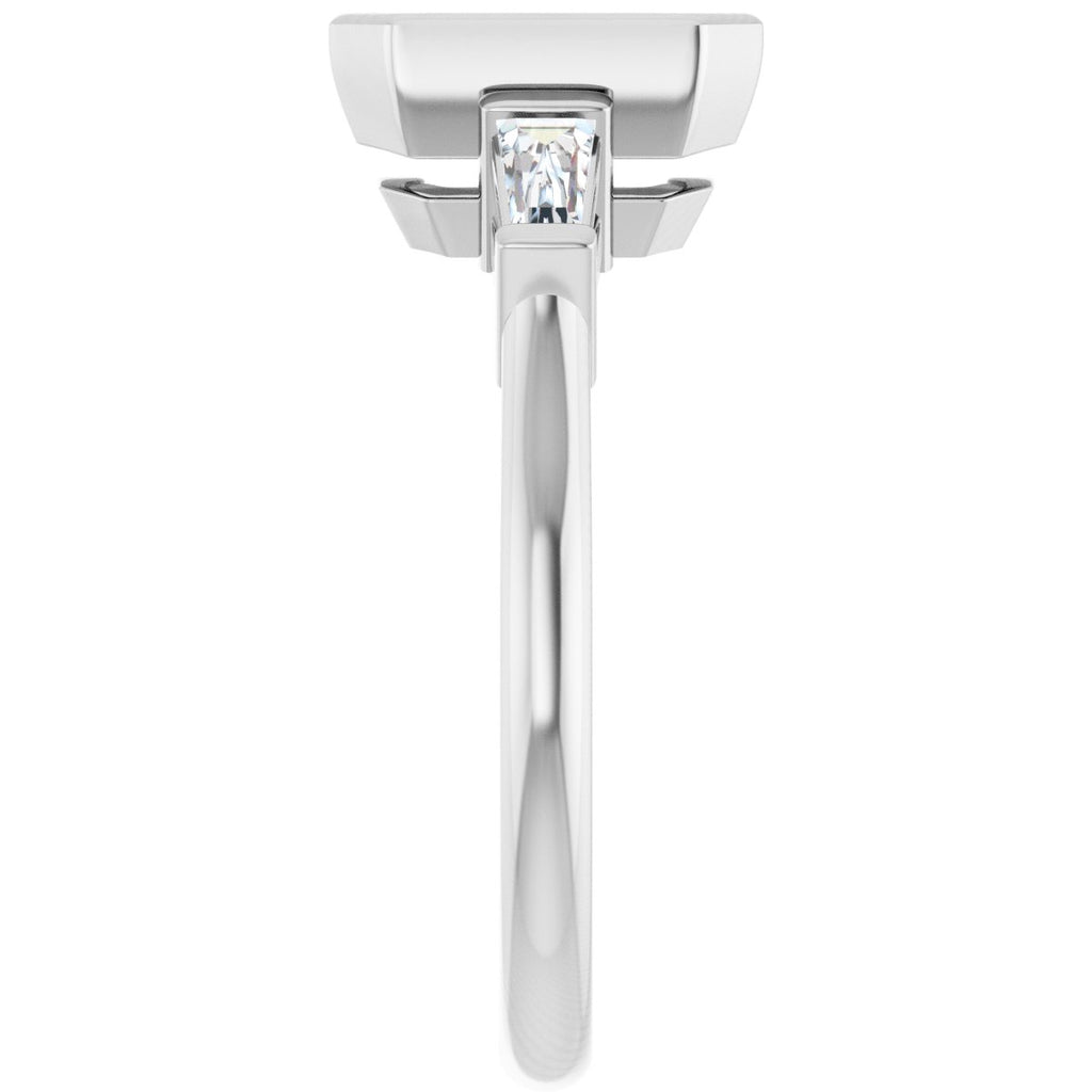 Bezel-Set Engagement Ring