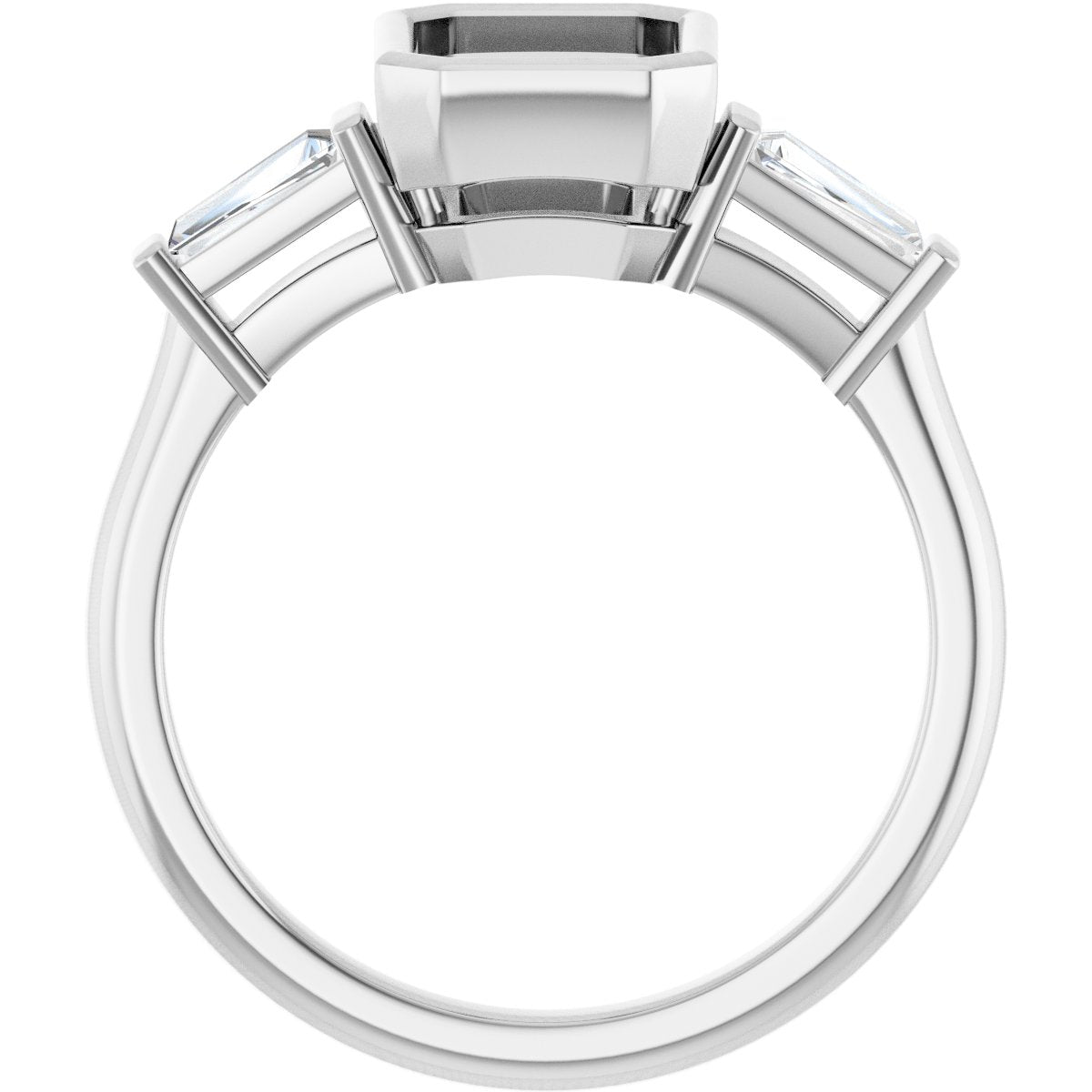 Bezel-Set Engagement Ring
