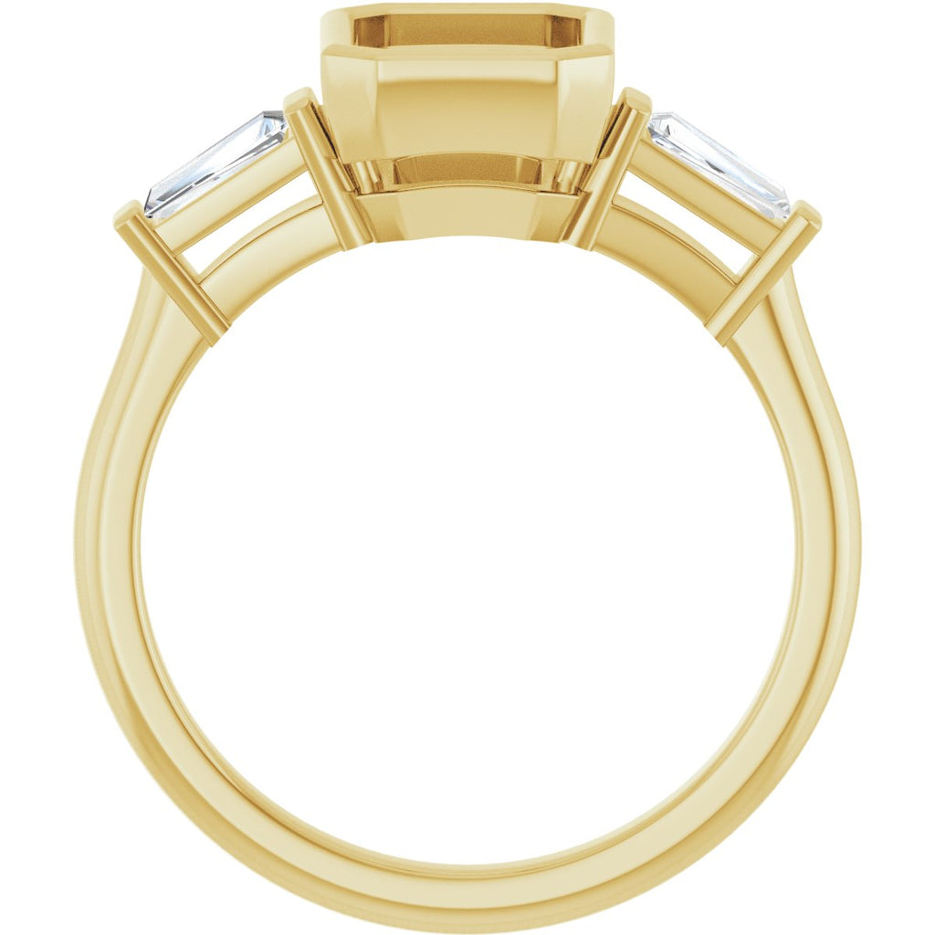 Bezel-Set Engagement Ring