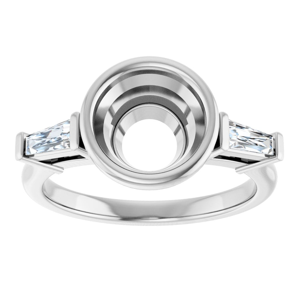 Bezel-Set Engagement Ring