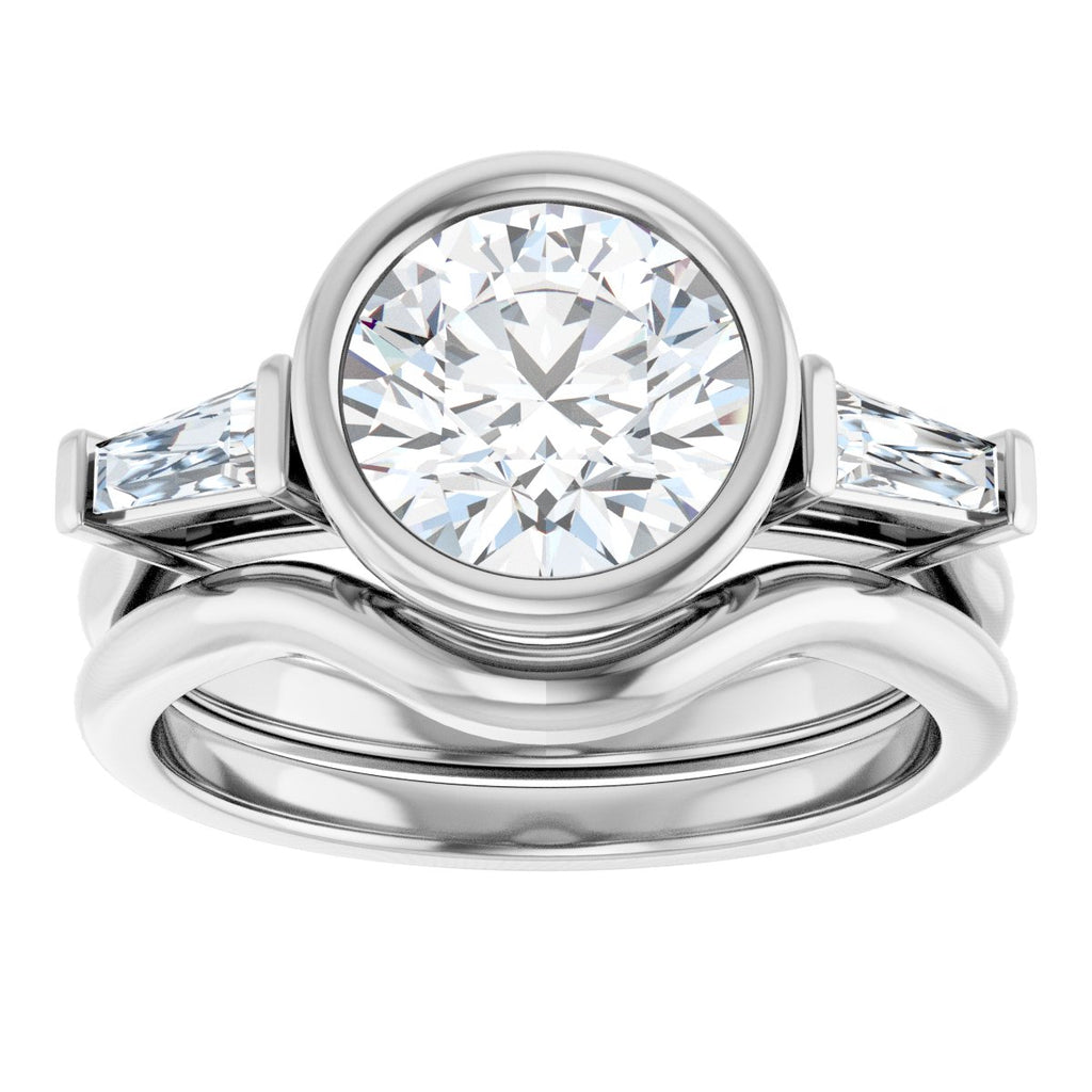 Bezel-Set Engagement Ring