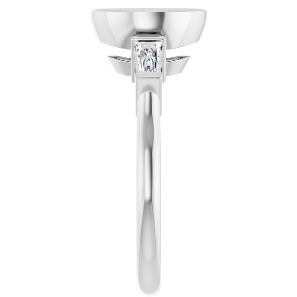 Bezel-Set Engagement Ring