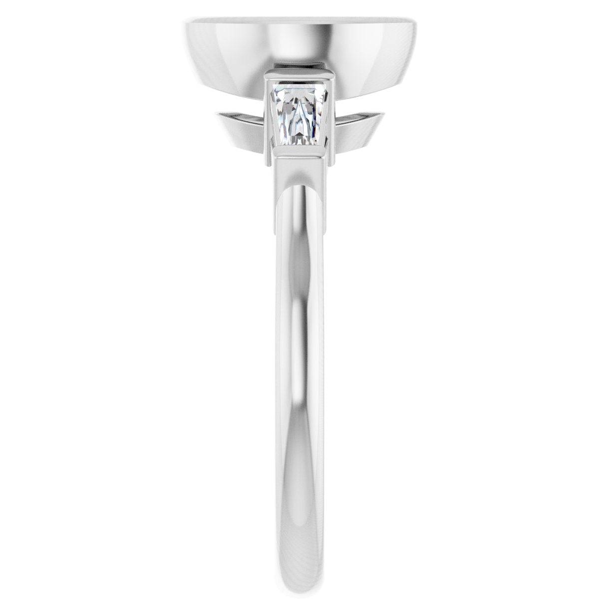 Bezel-Set Engagement Ring