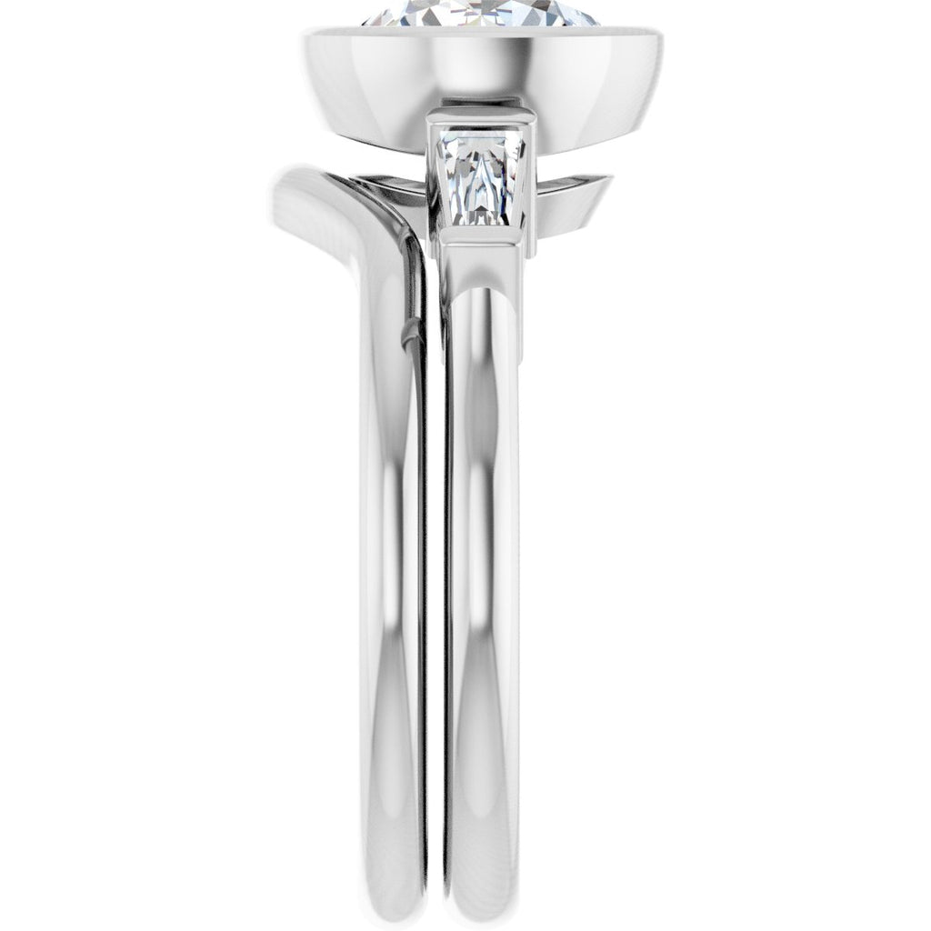 Bezel-Set Engagement Ring